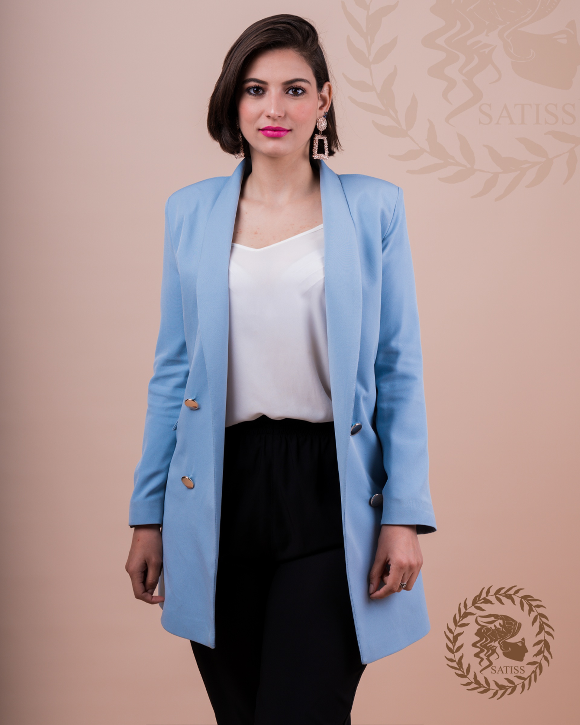 BLAZER BLEU CIEL